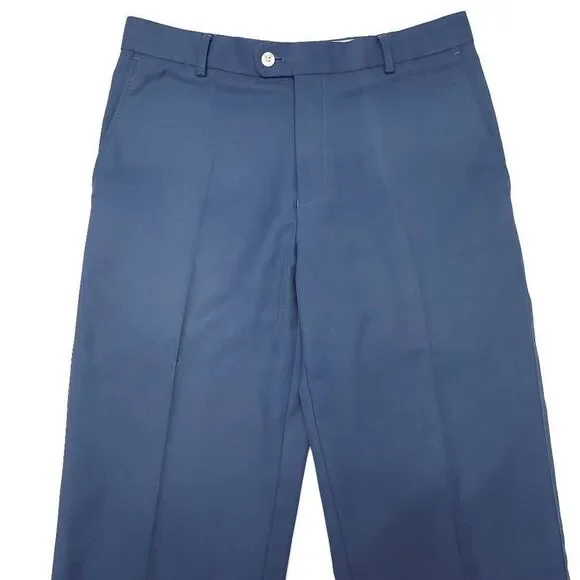 Peter Millar E4 Golf Pants Mens 34x28 Blue Wicking Lightweight Casual Polyester